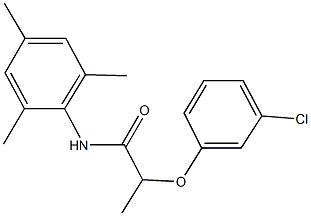 2-(3-chlorophenoxy)-N-mesitylpropanamide 구조식 이미지