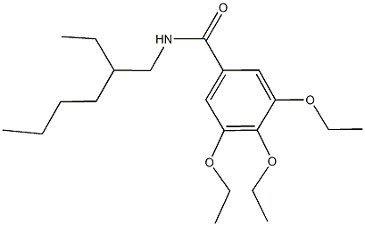 3,4,5-triethoxy-N-(2-ethylhexyl)benzamide Structure