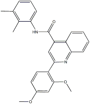 2-(2,4-dimethoxyphenyl)-N-(2,3-dimethylphenyl)-4-quinolinecarboxamide Structure