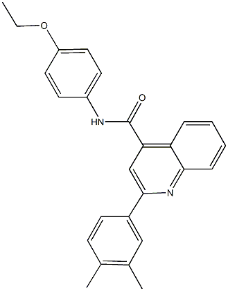 2-(3,4-dimethylphenyl)-N-(4-ethoxyphenyl)-4-quinolinecarboxamide Structure