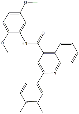 N-(2,5-dimethoxyphenyl)-2-(3,4-dimethylphenyl)-4-quinolinecarboxamide Structure