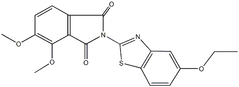 2-(5-ethoxy-1,3-benzothiazol-2-yl)-4,5-dimethoxy-1H-isoindole-1,3(2H)-dione 구조식 이미지