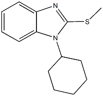 1-cyclohexyl-1H-benzimidazol-2-yl methyl sulfide Structure