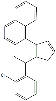 4-(2-chlorophenyl)-3a,4,5,11c-tetrahydro-3H-benzo[f]cyclopenta[c]quinoline Structure