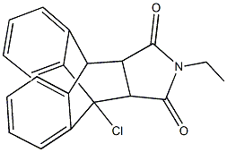 1-chloro-17-ethyl-17-azapentacyclo[6.6.5.0~2,7~.0~9,14~.0~15,19~]nonadeca-2,4,6,9,11,13-hexaene-16,18-dione 구조식 이미지