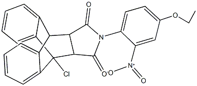 1-chloro-17-{4-ethoxy-2-[hydroxy(oxido)amino]phenyl}-17-azapentacyclo[6.6.5.0~2,7~.0~9,14~.0~15,19~]nonadeca-2,4,6,9,11,13-hexaene-16,18-dione Structure