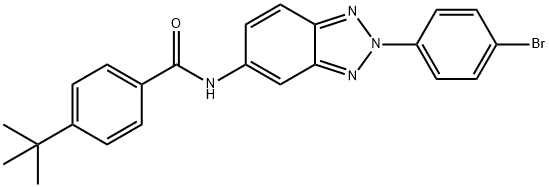 N-[2-(4-bromophenyl)-2H-1,2,3-benzotriazol-5-yl]-4-tert-butylbenzamide Structure