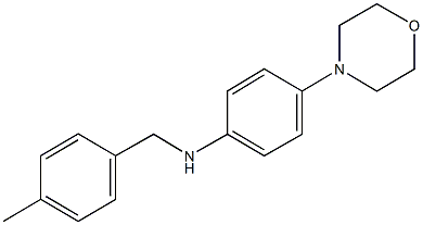 N-(4-methylbenzyl)-4-(4-morpholinyl)aniline Structure