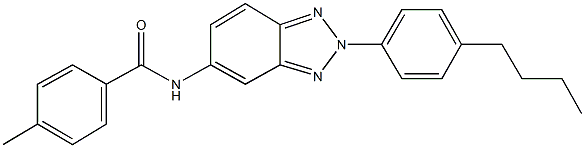 N-[2-(4-butylphenyl)-2H-1,2,3-benzotriazol-5-yl]-4-methylbenzamide 구조식 이미지