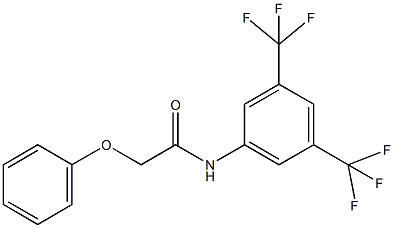 N-[3,5-bis(trifluoromethyl)phenyl]-2-phenoxyacetamide 구조식 이미지