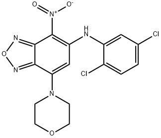 5-(2,5-dichloroanilino)-4-nitro-7-(4-morpholinyl)-2,1,3-benzoxadiazole Structure