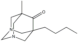 5-butyl-7-methyl-1,3-diazatricyclo[3.3.1.1~3,7~]decan-6-one Structure
