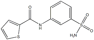 N-[3-(aminosulfonyl)phenyl]-2-thiophenecarboxamide 구조식 이미지