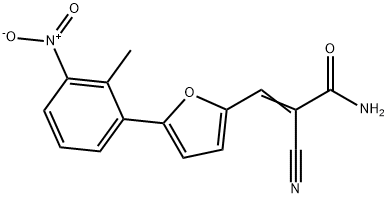 2-cyano-3-(5-{3-nitro-2-methylphenyl}-2-furyl)acrylamide Structure
