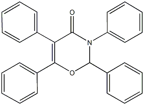 2,3,5,6-tetraphenyl-2,3-dihydro-4H-1,3-oxazin-4-one 구조식 이미지