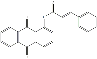 9,10-dioxo-9,10-dihydro-1-anthracenyl 3-phenylacrylate Structure