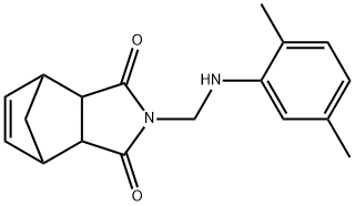 4-[(2,5-dimethylanilino)methyl]-4-azatricyclo[5.2.1.0~2,6~]dec-8-ene-3,5-dione 구조식 이미지