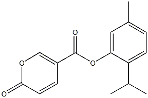 2-isopropyl-5-methylphenyl 2-oxo-2H-pyran-5-carboxylate 구조식 이미지