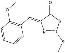 4-(2-methoxybenzylidene)-2-(methylsulfanyl)-1,3-thiazol-5(4H)-one Structure