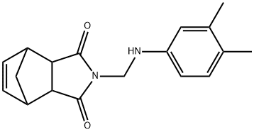 4-[(3,4-dimethylanilino)methyl]-4-azatricyclo[5.2.1.0~2,6~]dec-8-ene-3,5-dione Structure