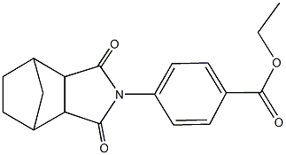 ethyl 4-(3,5-dioxo-4-azatricyclo[5.2.1.0~2,6~]dec-4-yl)benzoate 구조식 이미지