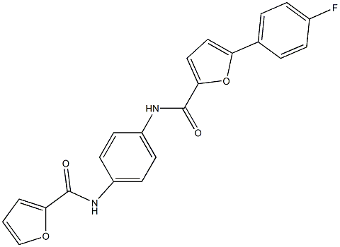 5-(4-fluorophenyl)-N-[4-(2-furoylamino)phenyl]-2-furamide 구조식 이미지