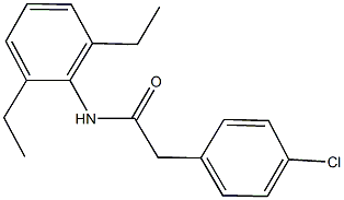 2-(4-chlorophenyl)-N-(2,6-diethylphenyl)acetamide Structure