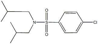 4-chloro-N,N-diisobutylbenzenesulfonamide Structure