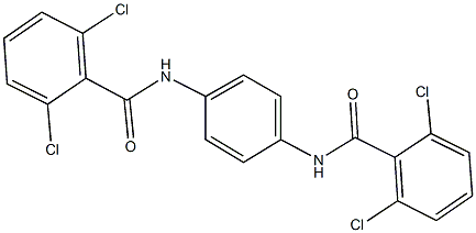 2,6-dichloro-N-{4-[(2,6-dichlorobenzoyl)amino]phenyl}benzamide Structure