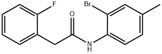 N-(2-bromo-4-methylphenyl)-2-(2-fluorophenyl)acetamide Structure