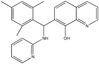 7-[mesityl(2-pyridinylamino)methyl]-8-quinolinol 구조식 이미지