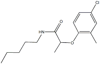 2-(4-chloro-2-methylphenoxy)-N-pentylpropanamide 구조식 이미지