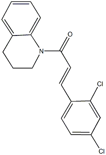 1-[3-(2,4-dichlorophenyl)acryloyl]-1,2,3,4-tetrahydroquinoline Structure