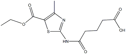 5-{[5-(ethoxycarbonyl)-4-methyl-1,3-thiazol-2-yl]amino}-5-oxopentanoic acid Structure