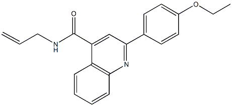 N-allyl-2-(4-ethoxyphenyl)-4-quinolinecarboxamide Structure