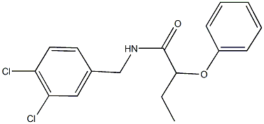 N-(3,4-dichlorobenzyl)-2-phenoxybutanamide 구조식 이미지