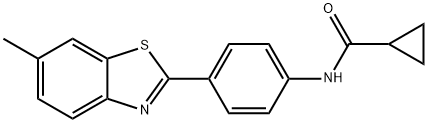 N-[4-(6-methyl-1,3-benzothiazol-2-yl)phenyl]cyclopropanecarboxamide Structure