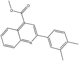 methyl 2-(3,4-dimethylphenyl)-4-quinolinecarboxylate Structure