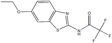 N-(6-ethoxy-1,3-benzothiazol-2-yl)-2,2,2-trifluoroacetamide 구조식 이미지