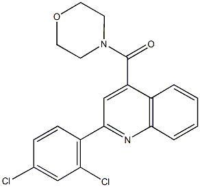 2-(2,4-dichlorophenyl)-4-(4-morpholinylcarbonyl)quinoline Structure