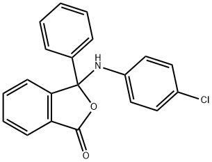 3-(4-chloroanilino)-3-phenyl-2-benzofuran-1(3H)-one 구조식 이미지