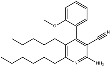 2-amino-6-hexyl-4-(2-methoxyphenyl)-5-pentylnicotinonitrile 구조식 이미지