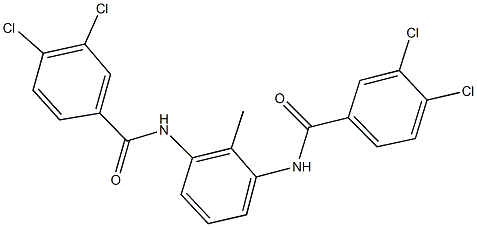 3,4-dichloro-N-{3-[(3,4-dichlorobenzoyl)amino]-2-methylphenyl}benzamide 구조식 이미지