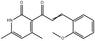 3-[3-(2-methoxyphenyl)acryloyl]-4,6-dimethyl-2(1H)-pyridinone Structure