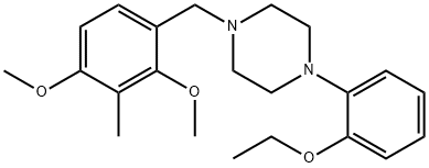 1-(2,4-dimethoxy-3-methylbenzyl)-4-(2-ethoxyphenyl)piperazine 구조식 이미지