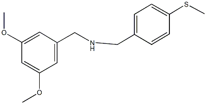 (3,5-dimethoxyphenyl)-N-[4-(methylsulfanyl)benzyl]methanamine 구조식 이미지