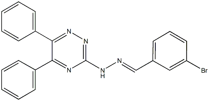 3-bromobenzaldehyde (5,6-diphenyl-1,2,4-triazin-3-yl)hydrazone Structure