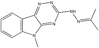acetone (5-methyl-5H-[1,2,4]triazino[5,6-b]indol-3-yl)hydrazone 구조식 이미지