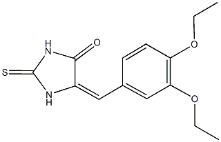 5-(3,4-diethoxybenzylidene)-2-thioxo-4-imidazolidinone 구조식 이미지