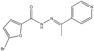 5-bromo-N'-[1-(4-pyridinyl)ethylidene]-2-furohydrazide 구조식 이미지